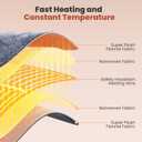 Heating Pad for Back Pain Relief, Large Electric Heat Pad for Neck and Shoulders, 6 Heat Settings & Auto Shut Off Hot Pad, Machine Washable Ultra Soft Fabric, Gifts for Women, Men, Mom, Dad (37''x 24'', Dark Gray)