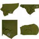 Lovelonglong Ribbed Dog T-Shirt Cotton Knitted Dog Sweaters for All Season Pet T-Shirts for Large Medium Small Dogs Olive Green M