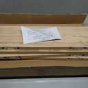 PHPH 24 Inch Wood Floating Shelves for Wall, Wooden Wall Shelves for Bedroom, Set of 4 Light Brown
