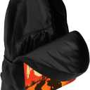 Cowboy Backpack Wild West Cool Cowboys Ride Horses School Backpack for Men Women Teens Kids, Westen Vintage Red Black Shoulders Backpack Outdoor Casual Travel Daypacks, 17 Inches