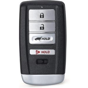 Keyless Entry Remote Proximity Key Fob for Acura RDX 2019-2020, Black & Silver, 4 Buttons, ABS Plastic, FCC ID:KR5T21, 433.92 MHz