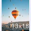 4 x JCJMY 13x18 Picture Frame White for Photo and Poster, Horizontal and Vertical Formats for Wall Hanging, 13 x 18 Wall Gallery Frame