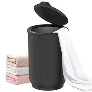Trydow Ultra Large Capacity Towel Warmer Bucket, Rapid Heating with Timer, One-Button Digital Display Control, Safety Lock, Gifts for Him & Her, Auto Shut-Off, Fits 2 Large, Blanket, Bathrobe, Black
