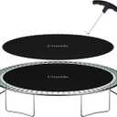 Cliselda Trampoline Replacement Mat, Fits 12 ft 14 ft 15 ftRound Trampoline Frame with 72/88/96 V-Rings and Spring Tool, Fits 5.5-7" Springs, Jumping Mat (Excluding Frame and Spring) (14FT /147'' Mat-72 Rings Fits 6.5-7'' Spring)
