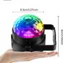 Luditek Sound Activated Party Lights with Remote DJ Lighting, Disco Ball Strobe Stage Light for Home Room Dance Parties Birthday Karaoke Stocking Stuffers New Years Eve Halloween Christmas Decorations