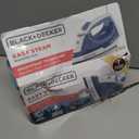 BLACK+DECKER Easy Steam Compact Iron for Clothes, Automatic Shutoff, Nonstick Plate, Light Weight, 1200 Watts