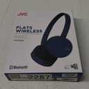 JVC HA-S23W Wireless Headphones - On Ear Bluetooth Headphones, Foldable Flat Design, 17-Hour Long Battery Life (Blue)