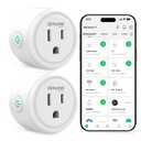 GHome Smart Plug, WiFi Smart Plugs Work with Alexa and Google Home, Smart Outlet Timer with APP Remote Control, 2.4GHz Wi-Fi Only, No Hub Required, ETL FCC Listed, White