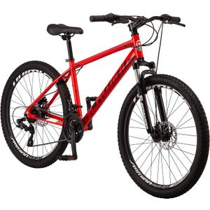 Schwinn High Timber Mountain Bike for Adult Youth Men Women Boys Girls, 24 to 29-Inch Wheels, 7 or 21-Speeds, Front Suspension, Aluminum and Steel Frame Options, 26-Inch Wheels