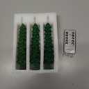 3 PCS Christmas Tree Taper Candles with Remote & Timer, Flameless Christmas Tree Wax Battery Operated Green Tree LED Candle for Christmas Home Decor(3pcs,9.5inch)