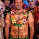 Mens Hawaiian Shirt with Abs Fake Muscle Shirts for Men 3D Funny Graphic Shirt S-XXL (XXL)