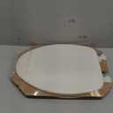 CHURCH Toilet Seat, Easy Clean Hinges Release for Deep Cleans, Durable Enameled Wood Seat, Elongated, Biscuit