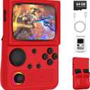 Portable Retro Gaming Console with 64GB (Red)