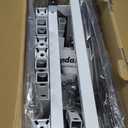 30 Gallon Rimless Fish Tank Stand with Shelf for Storage, 2 Tiers Metal Aquarium Stand, Breeder Tank Turtle Reptile Terrariums Stand Rack for Home Office, 30" L x 12" W x 20.5" H, White