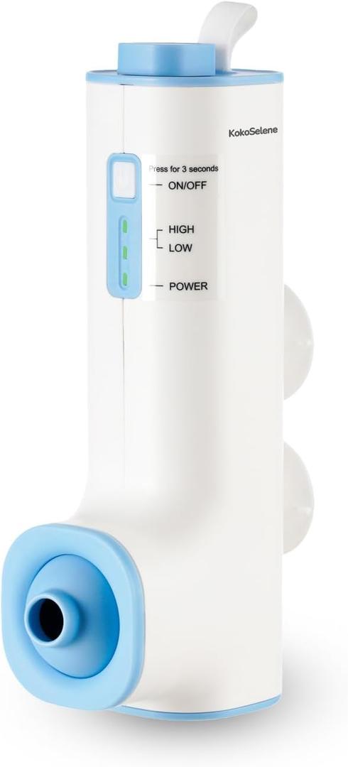 KokoSelene Rechargeable Bath Jets for Tub, Portable Jet Spa for Bathtub, Creates Soothing Bubbles and Massage for Relaxing Daily Use at Home (WhiteBlue)