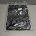 2 PCS Silicone Griddle Tools Mat for Blackstone,Grill BBQ Caddy Utensils Holder for Kitchen,Cooking & Countertop,Large Spatula Mat with Drip Pad,Griddle Accessories for Blackstone (Black 2pcs)