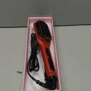 Megawise Pro Ceramic Ionic Hair Straightener Brush  Fast 20s Heating, Auto-Off, Anti-Scald, Dual Voltage, Rotatable Power Cord  Home Salon Styling (Tomato Red)