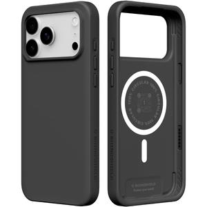 RhinoShield Phone Case Compatible with MagSafe for iPhone 17 Pro Max | SolidX - Reinforced Shock-Absorbing Protection, Minimal and Slim Design with Military Grade Drop Protection - Classic Black