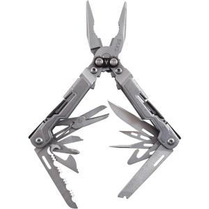 SOG PowerPint Mini Compact Stainless Steel Multi-Tool |18 Lightweight Specialty Tools & SOG Multitool Pliers Pocket Knife, Stone Wash