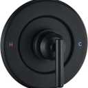 Replacement for Moen Posi-Temp Valve Only Shower Faucet Trim Kit (Valve& Catridge Not Inclued), Volume and Temperature Control Level Handle, Matte Black