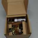 Keyed Entry Door Deadbolt with One Keyed Side and Twist-Knob Interior, 6-Way Adjustable Latch, Fits Standard Doors, Polished Brass  Design House, 727438 (Single Cylinder)