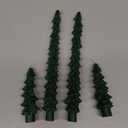 Gedengni Christmas Tree Taper Candle - 10inches Unscented Tree Shaped Green Candlesticks Decorative Tapered Candles for Holiday Xmas Party Dinner Table,G-4pcs
