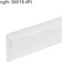 U-Shaped Rubber Edge Sealing Strip Edge Trim 6mmx3mm White U Channel Edge Protector Length 5M
