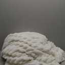 Bedsure Fluffy Duvet Cover Set - Ultra Soft Plush Shaggy Comforter Cover Twin Size, Warm Flannel Fleece Bed Sets for Winter, 2 Pieces (Striped Pattern, Coconut White)