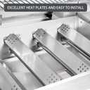 Charbrofire 780-0832C Heat Plates Burner Grill Replacement Parts for NXR Grill Parts NXR 780-0832C Stainless Steel Heat Shield Burner Tube 4 Pieces