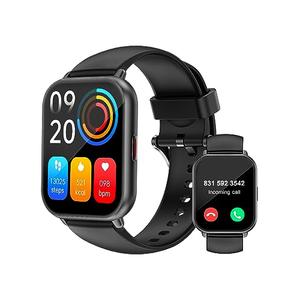 RUIMEN Smart Watches for Men Women (Answer/Make Calls, 2 Bands Included), 1.8" Smartwatch for iOS/Android Phones, Fitness Tracker Heart Rate/Sleep Monitor Digital Watch Waterproof Black