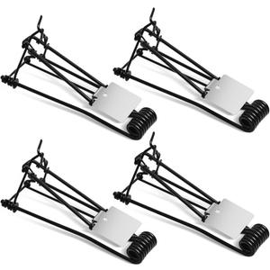 Qualirey 4 Pcs Outdoor Gopher Trap Easy Set Mole Trap Weather Resistant Gopher Killer Vole Killer for Lawn Garden Farm (Black)