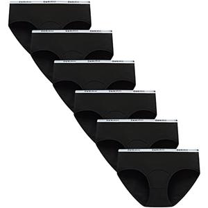 Demifill Teen Girls Period Panties Juniors First Period Starter Underwear Soft Briefs Pack of 6 Multipack XL