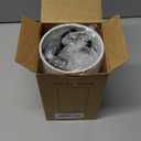 Small Bedside Night Table Lamp for Bedroom, Minimalist Nightstand Lamp with Round Fabric Linen Shade, Study Reading Desk Lamp for Kids Room, Living Room, College Dorm, Home, Office (Standard-Round-set of 1)