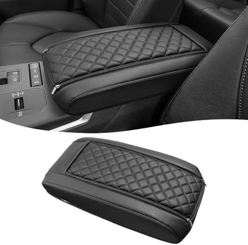 KBH Center Console Armrest Cover for Toyota Highlander 2020 2021 2022 2023 2024 2025, Arm Rest Lid Accessories Cushion Pad, Anti-Scratch, Black