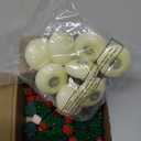 124 Pcs Christmas Vase Filler Pearls for Vase Filler Christmas Table Decor Floating Candles Centerpiece with 8 Floating Candles for Table Party Festival Decor, Not Included Clear Beads(Tree, Box)