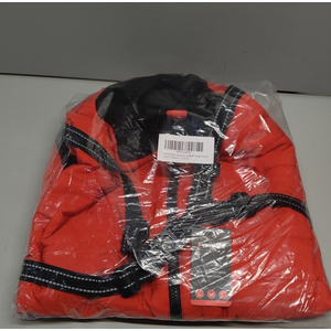 Furmate Dog Winter Coat with Hurns Built in, Dog Winter Jacket for Small, Medium, and Large Dogs, Water-Resistant, Windproof - Red - 4XL