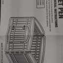 IRIS USA 24" 4-Panel Dog Playpen with Door, 35 x 35 x 24, Puppy Playpen, Dog Play Pen Indoors, Pet Fence, Puppies/Small Dogs, White