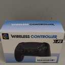 GlowPlayX Wireless Gaming Controller Compatible with PS-5 Console/Pro/PC/Mac/iOS/Android/Steam Deck, Gamepad with RGB Lighting/Hall Effect Joystick/Dual Vibration/Turbo/Headset Jack/1500 mAh Battery (Black)