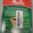 Melitta #2 Cone Coffee Filters, Natural Brown, 100 Count (Pack Of 6), 600 Total Filters - Fits all 2-6 Cup Cone Coffee Makers and 1-cup Pour-Over Brewers, Compostable, Tear-Resistant, Made in USA