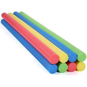 Leitee 8 Pack Pool Noodles Foam Swim Noodles 52 Inch Swimming Pool Noodle Bulk Bright Noodle Float Heavy Duty for Christmas Decorations, (Red and Blue)