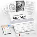 iDPRT Portable Inkless Printer for Travel,Wireless Thermal Printers Support 8.5" x 11" US Letter/A4,Small Mobile Bluetooth Printer for Home Use,Office,Vehicles,Compatible with Smartphone & Laptop (White)