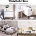 Sephyroth Adjustable Bed Risers Furniture Risers 4Pack with Screw Clamp.Table Desk Chair Risers.Bed Risers 4Inch Fit Furniture's Square/Round Leg Diameter from 0.8''1.6'' (4Inch Black)