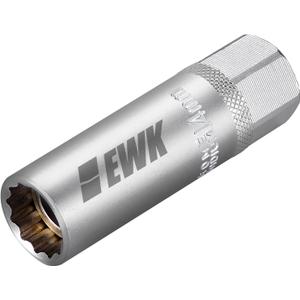 EWK 14mm 12 Point Thin Wall Magnetic Spark Plug Socket, 3/8" Drive Deep Well Tool for BMW N54 N55 B58, Mini Cooper R55R60, Nissan & Infiniti 14mm Bi-Hex Spark Plugs