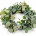 HD 24IN EUCALYPTUS/BERRY SPIRAL WREATH