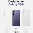 Compatible for Samsung Galaxy S24+ Plus / S25+ Plus Case, Cute Clear Cases with Design Stars and Moon Bling Glitter Planet Aesthetic Silicone Cover Women Girls for Samsung S24+ 6.7'', Space