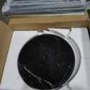 ZOZOE Metal Coat Rack Freestanding, Modern Heavy Duty Coat Racks with Natural Marble Base, Stable Coat Tree Stand, Hall Tree Hanger Coat Stand with for Bags, Hats, Entryway, Office, Modern Metal Black 8 Hoops 