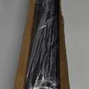 Curtain Rods for windows 48 to 84-93 inch, 5/8 inch Decorative Matte Black Splicing Heavy Duty Metal Curtain Rod set with Brackets Black