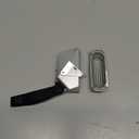 Aulumu A39 Geometric AirPods Pro 3 Case with Lock | Protective Cover with Nylon Buckle | Alloy Armour | Compatible with Apple AirPods Pro 3rd Generation Case (2025) - Gray