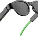 Kids Smart Glasses with LED Lights, Bluetooth 5.4 Open-Ear Audio, Touch Control, Magnetic Charging, Ages 3-12 (Color Blocking)