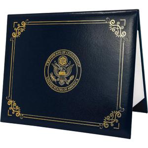 GraduationMall US Citizenship Certificate Holder Naturalization Certificate Cover with logol 'Certificate of Citizenship' US Citizenship Gifts